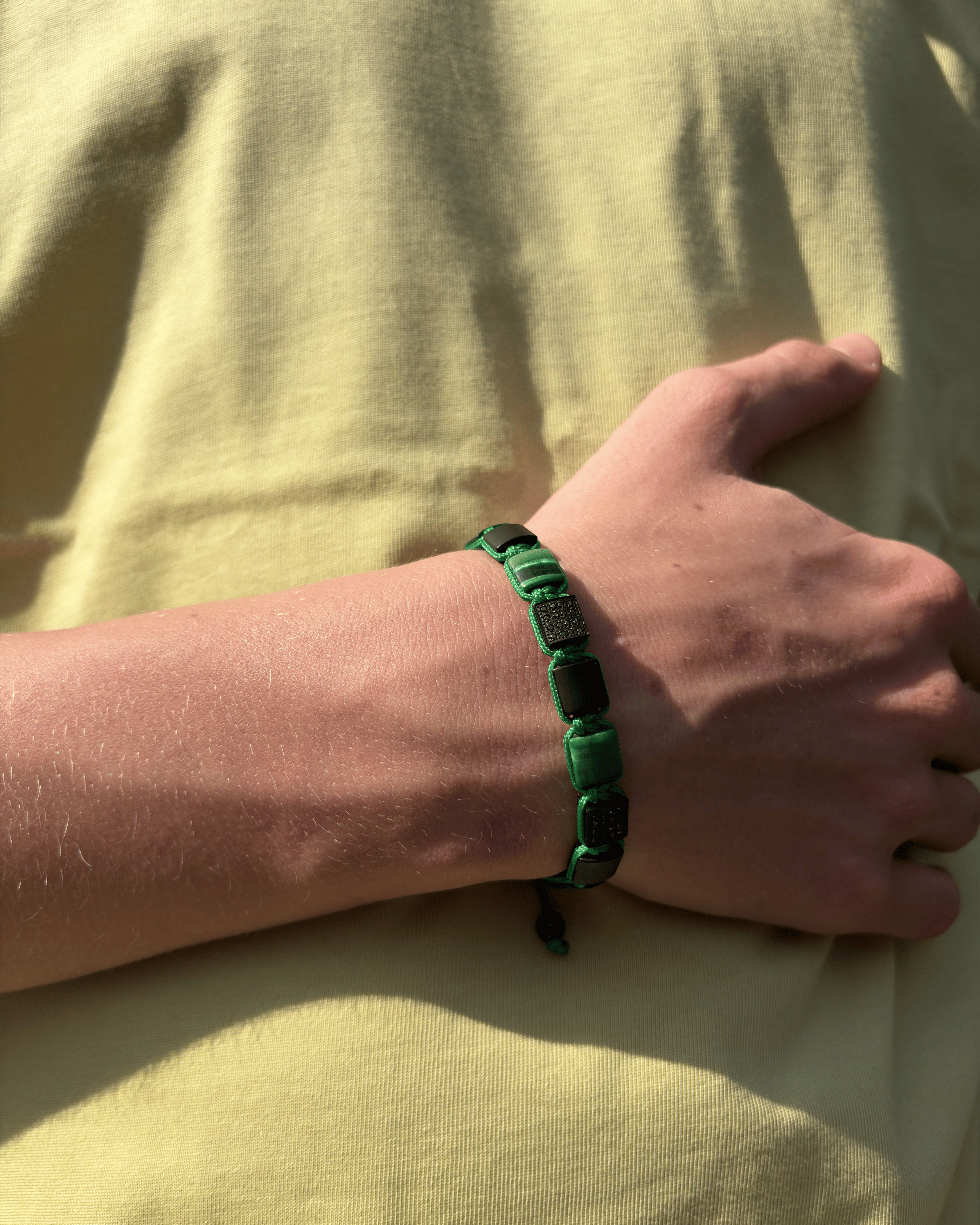 Sten Armbånd - Emerald Black