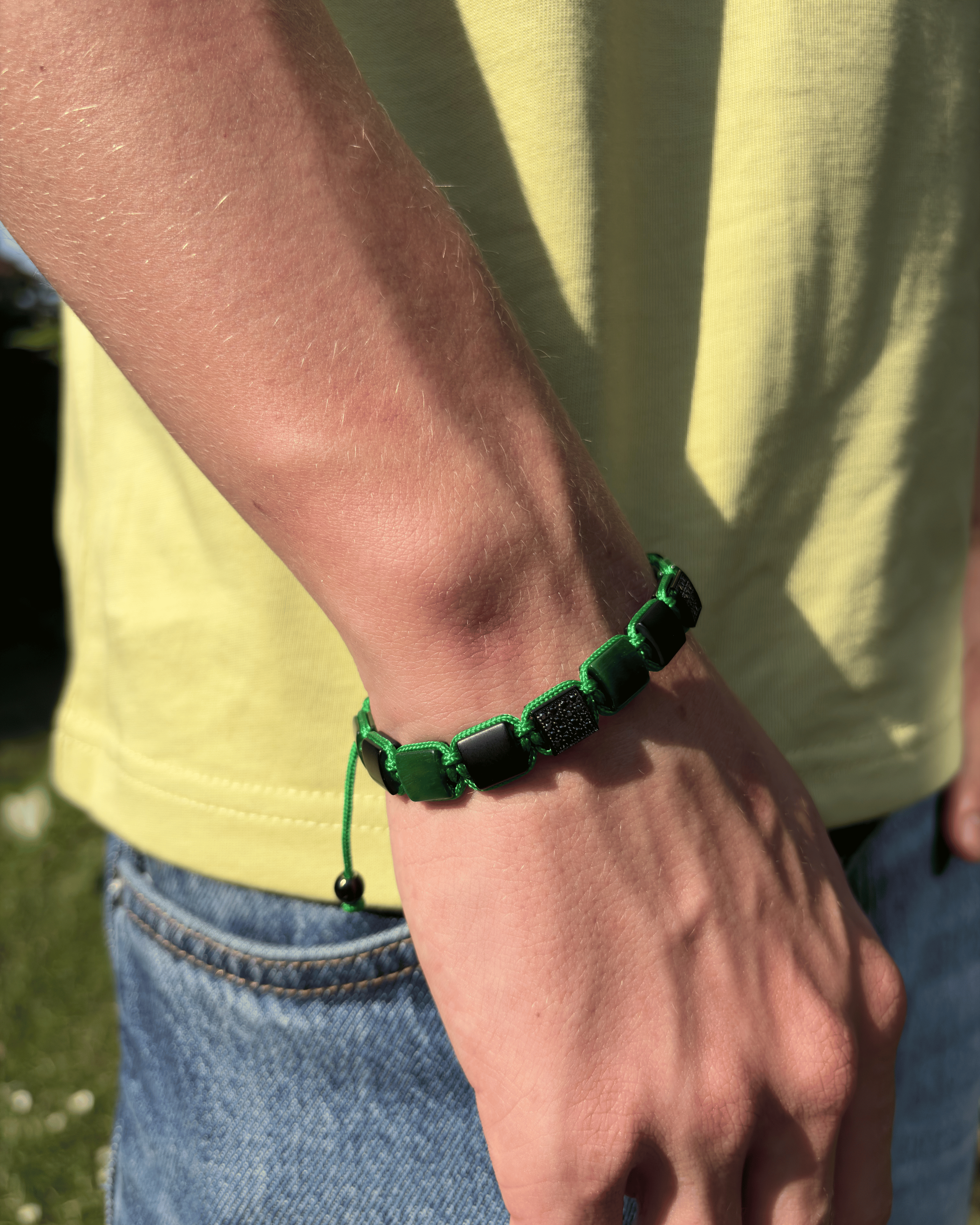 Sten Armbånd - Emerald Black