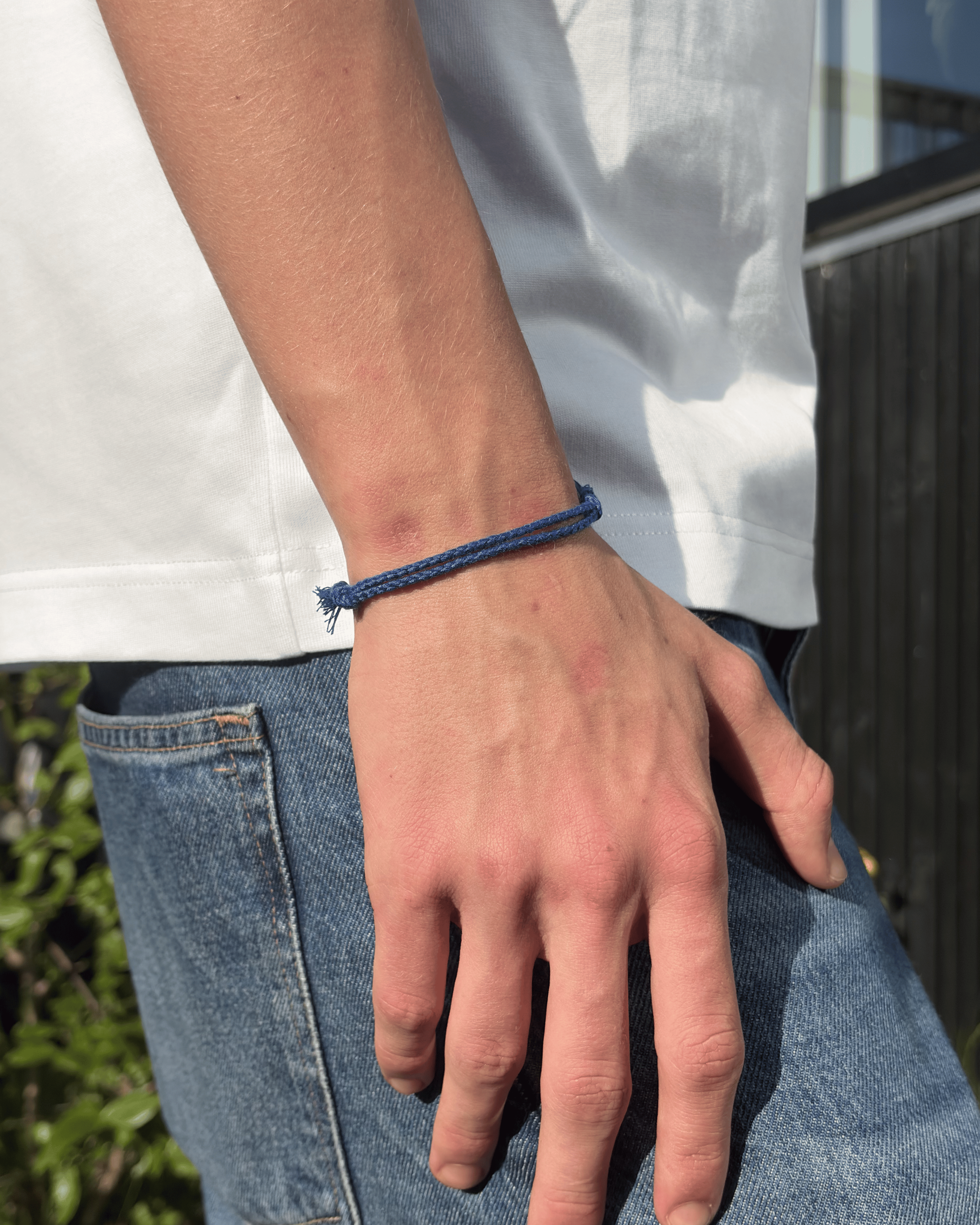 Justerbart Navy Armbånd