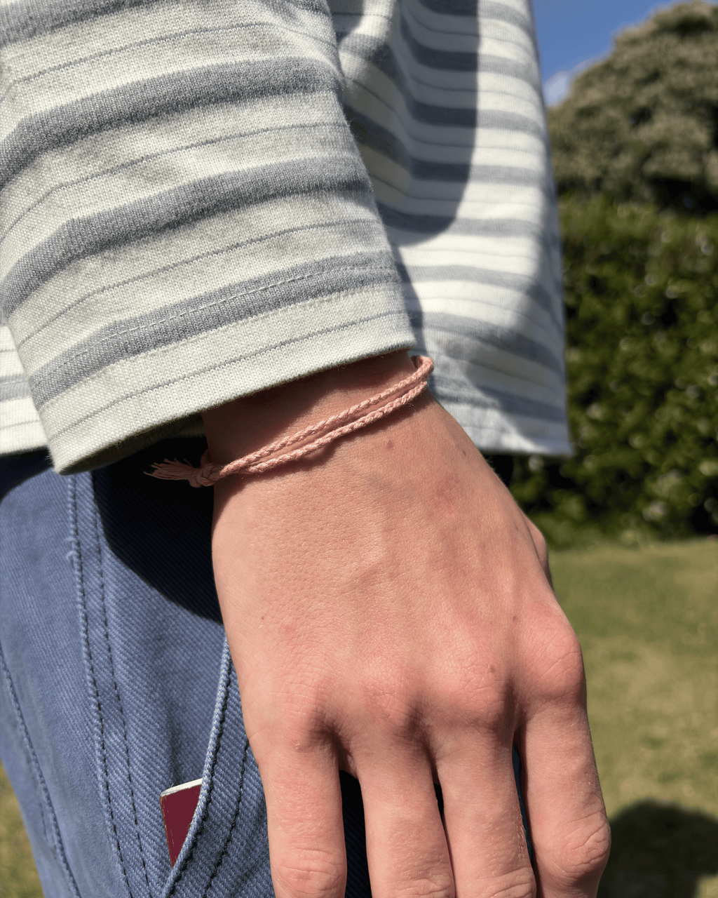 Justerbart Rosa Armbånd