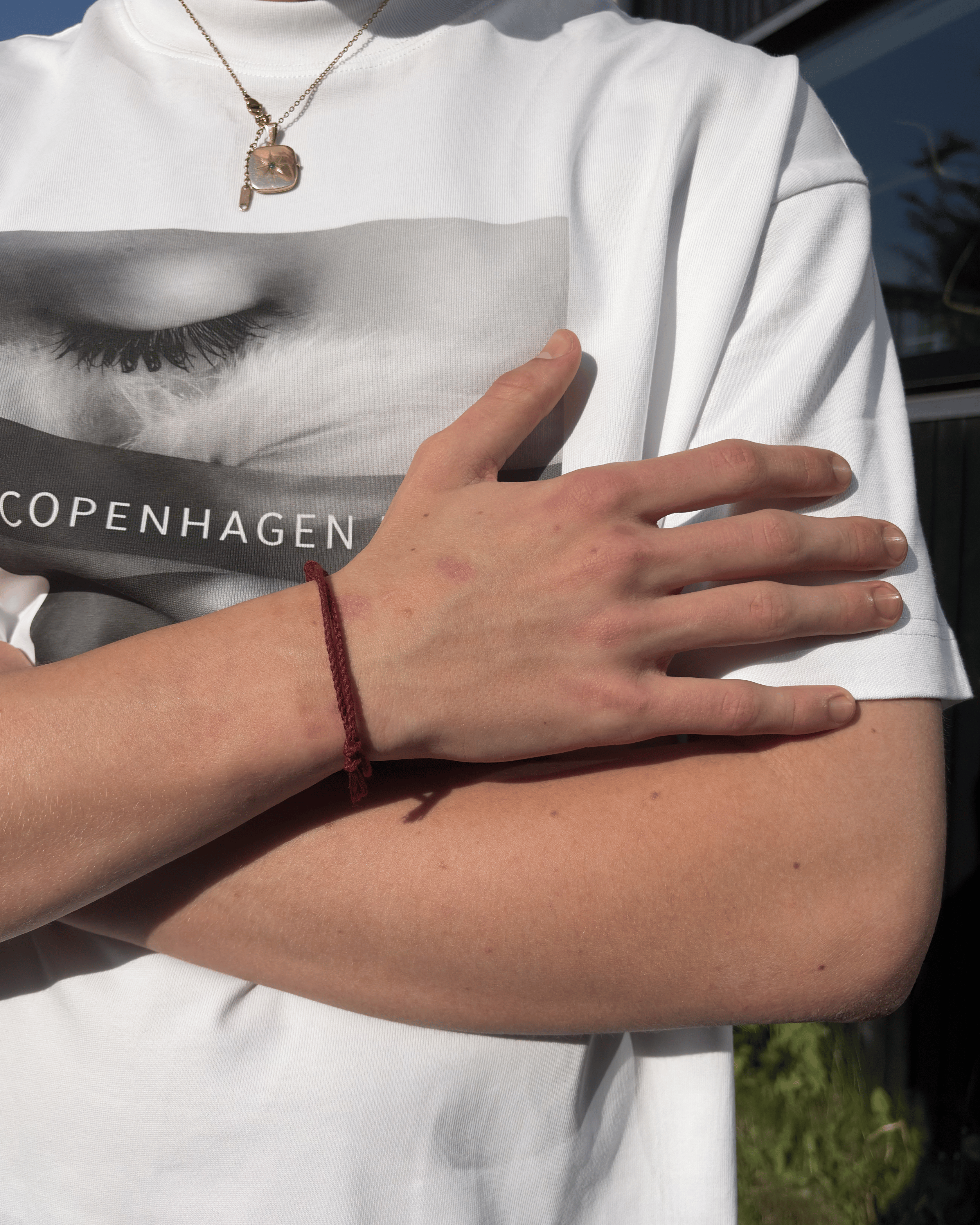 Justerbart Bordeaux Armbånd