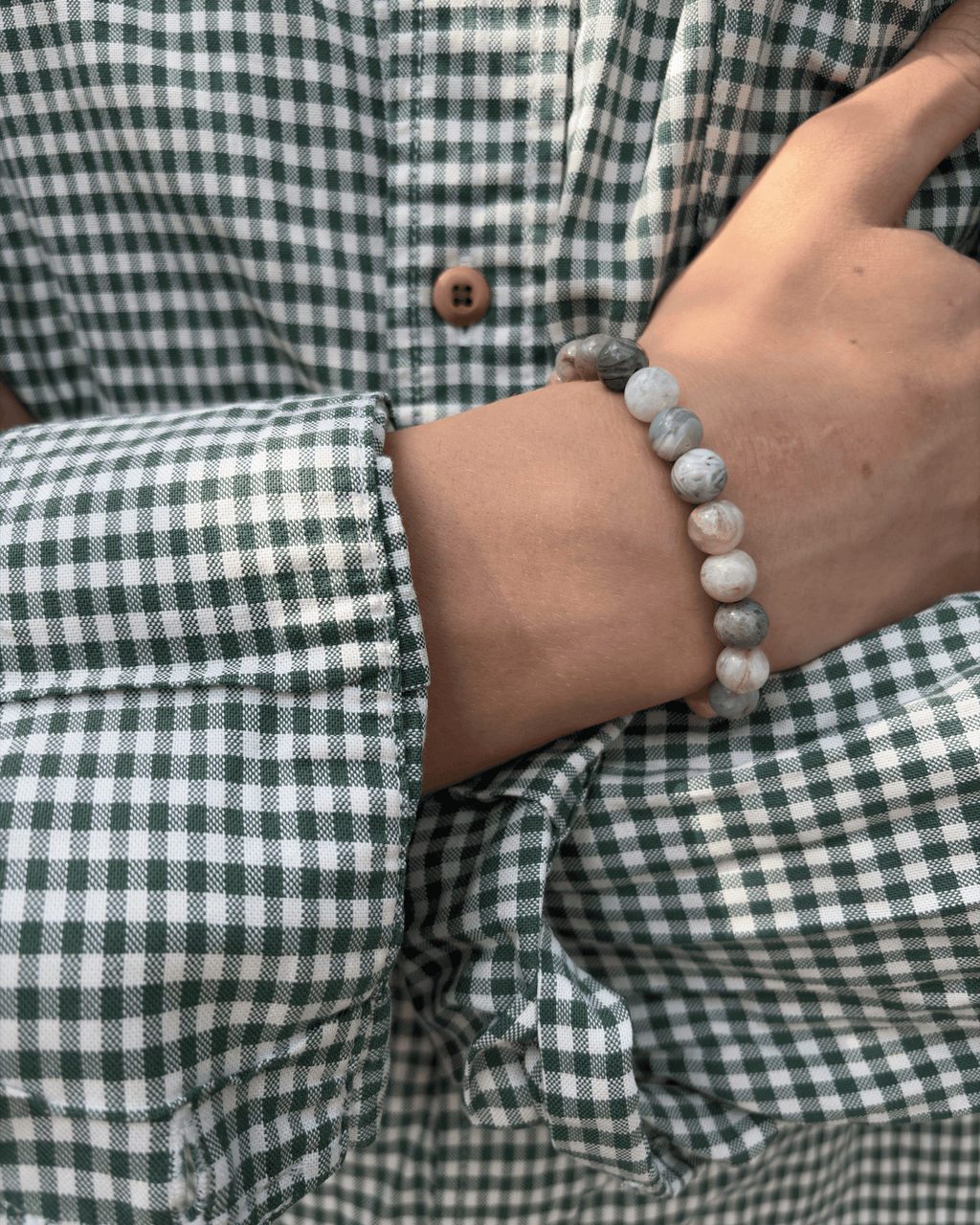 Perle Armbånd - Sandfarvet