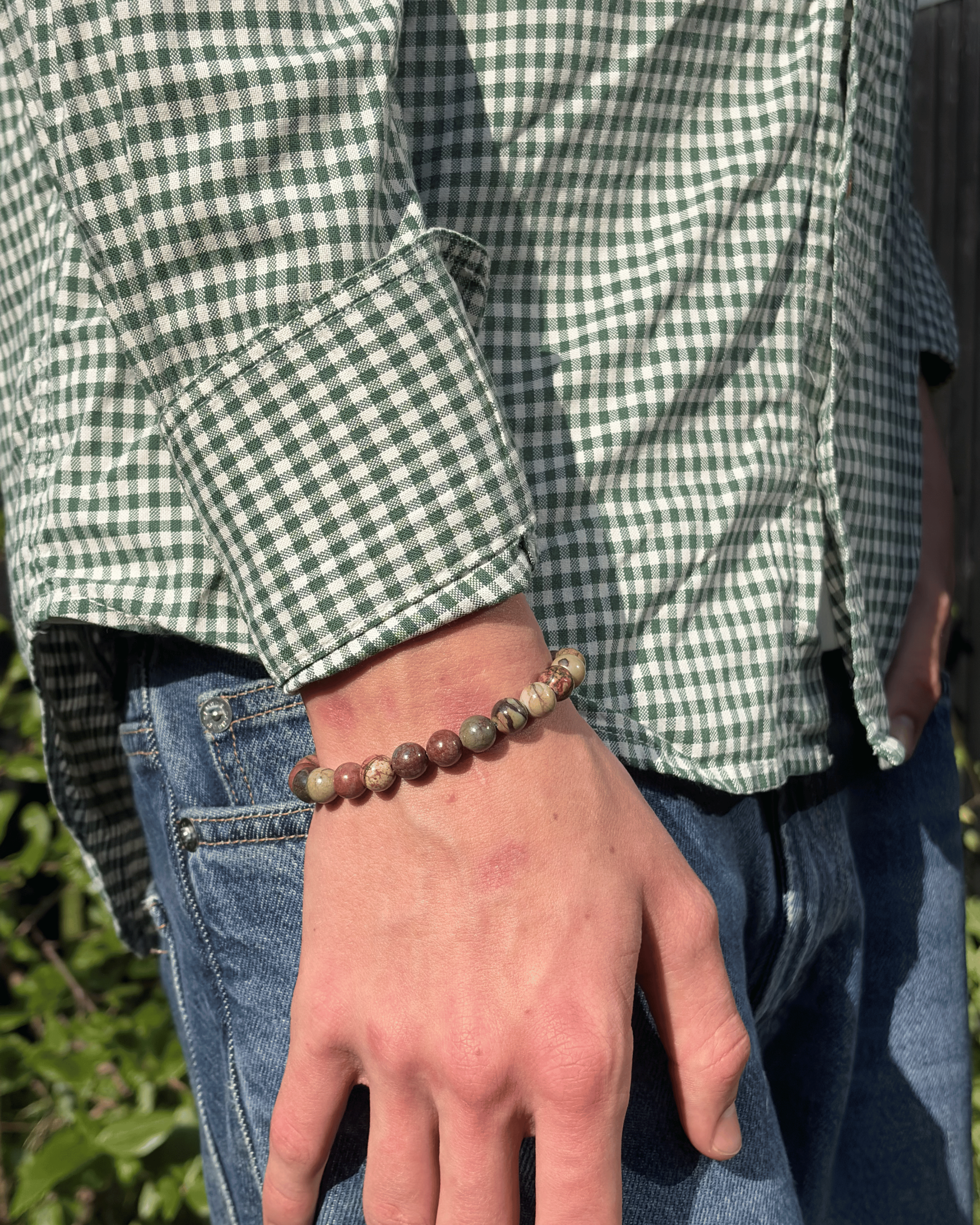 Perle Armbånd - Rød