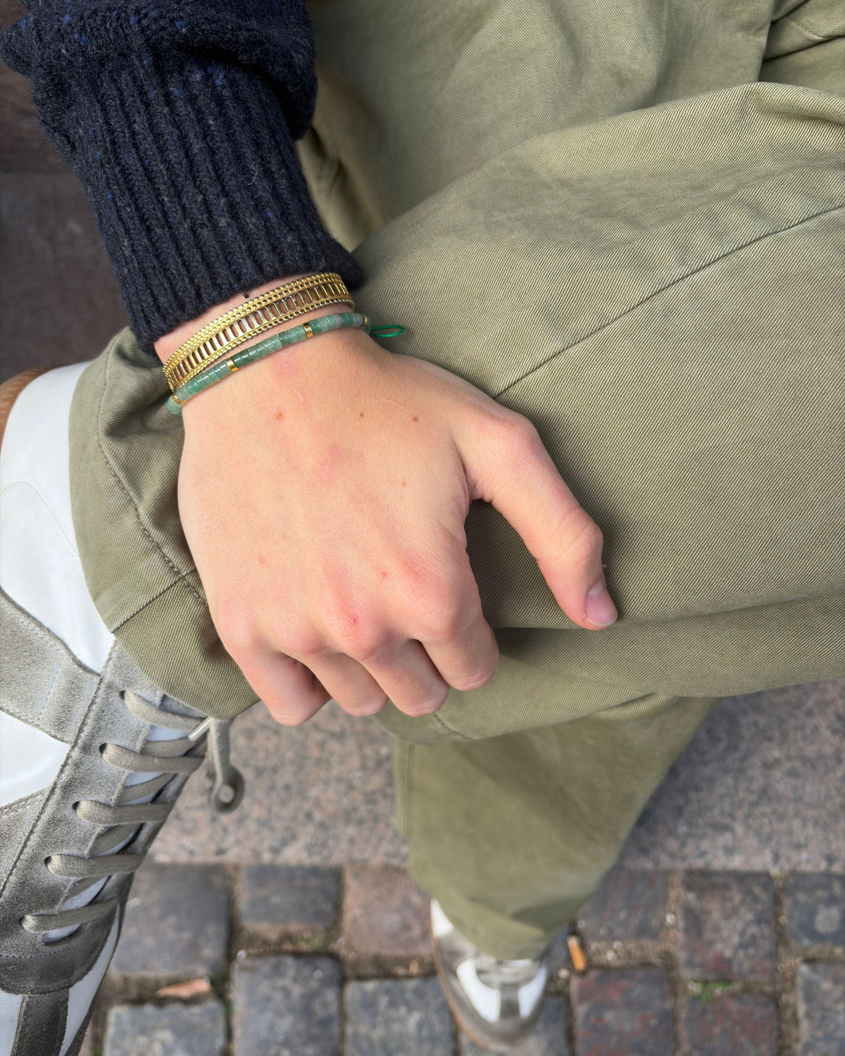 Flow armbånd - Jade