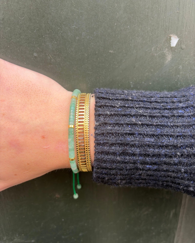 Flow armbånd - Jade