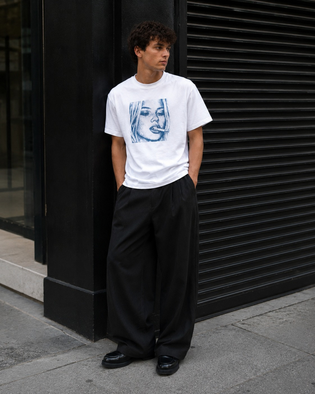 Fjord Sketch Tee - Navy - Fjordgarments