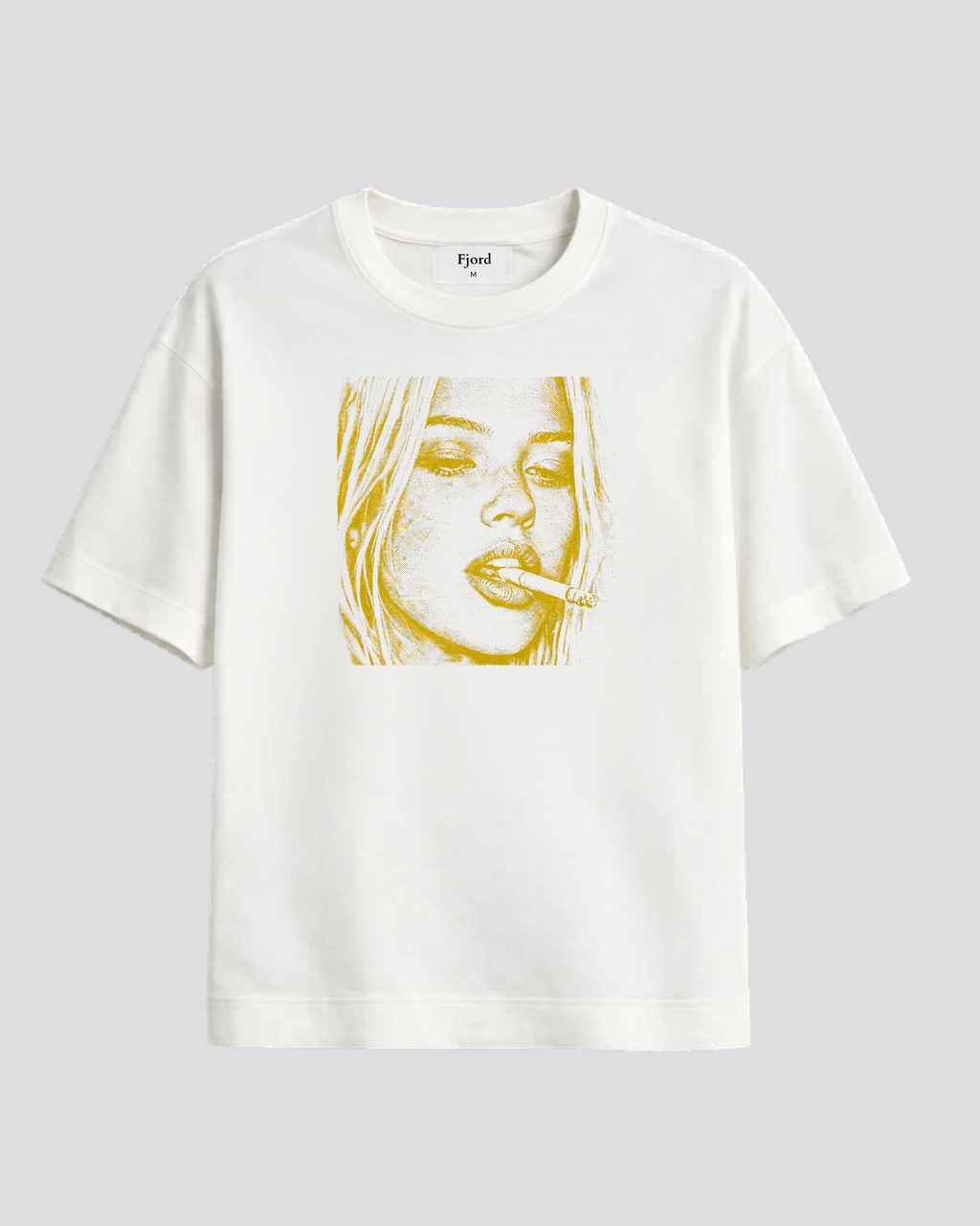 Fjord Sketch Tee - Lemon