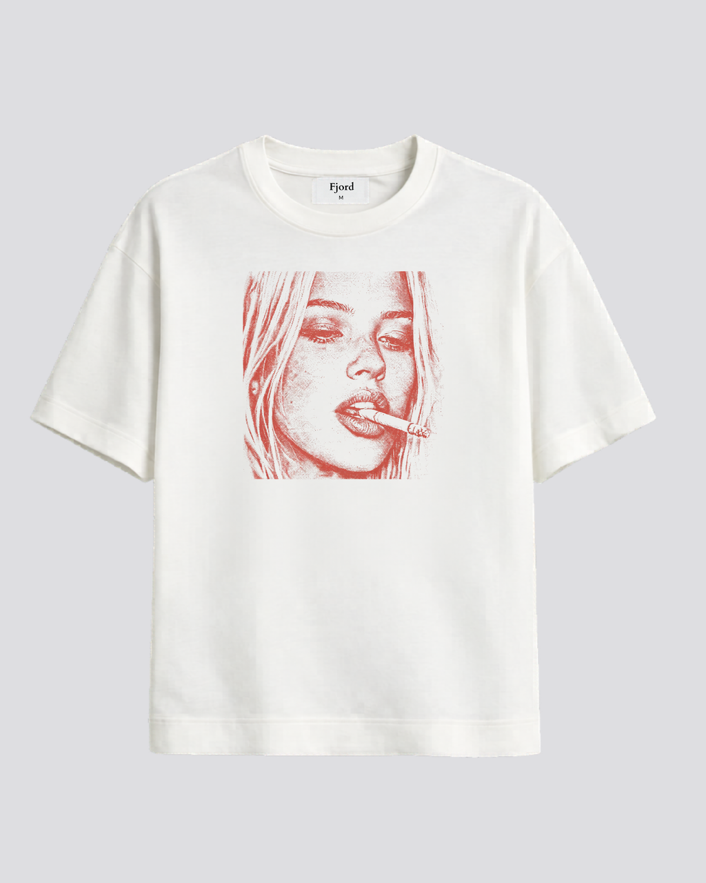 Fjord Sketch Tee - Burgundy
