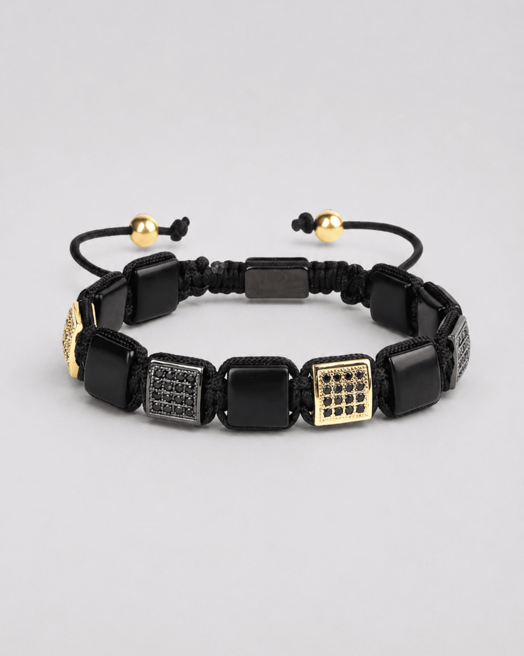 Sten Armbånd - Onyx Guld