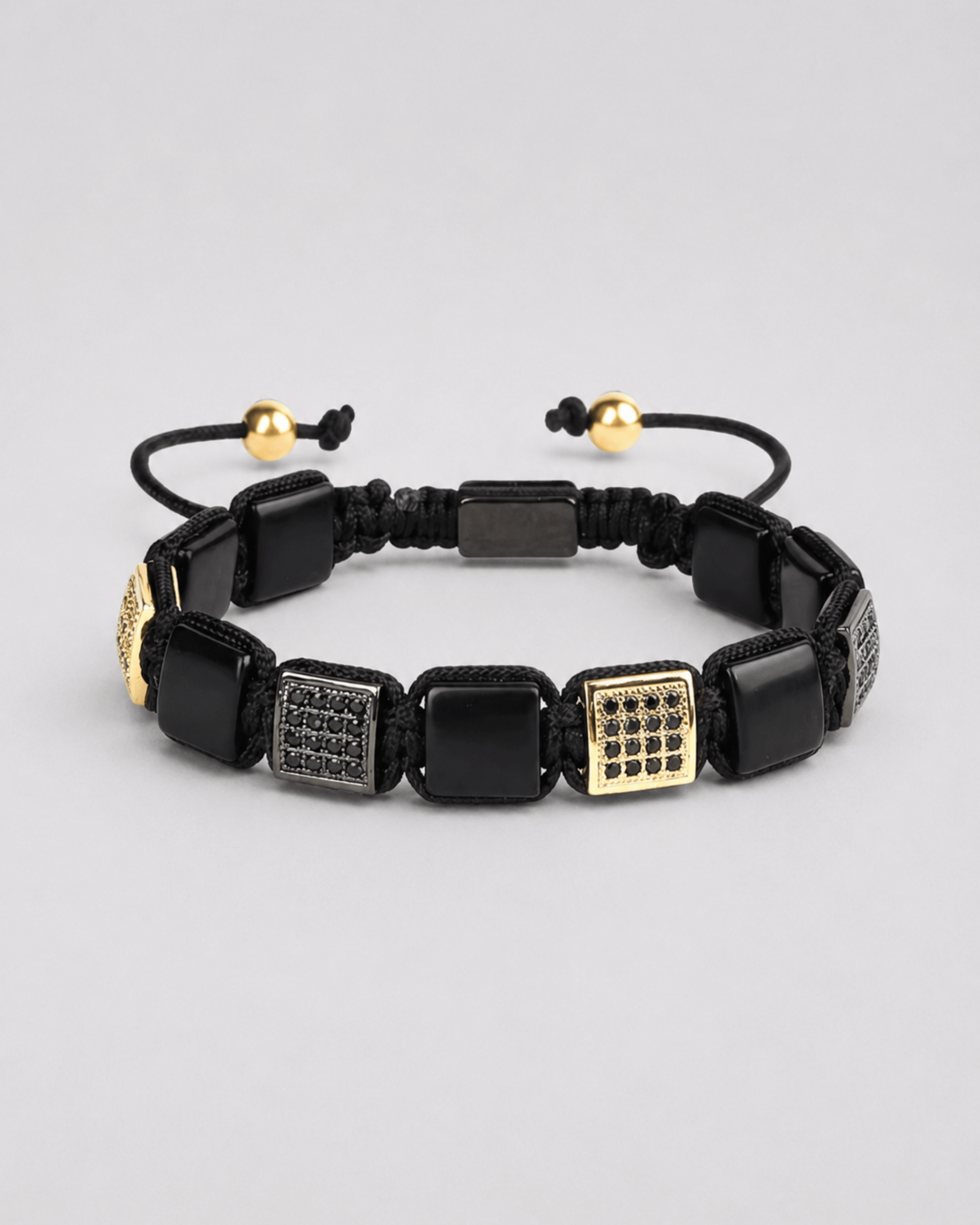 Sten Armbånd - Onyx Guld