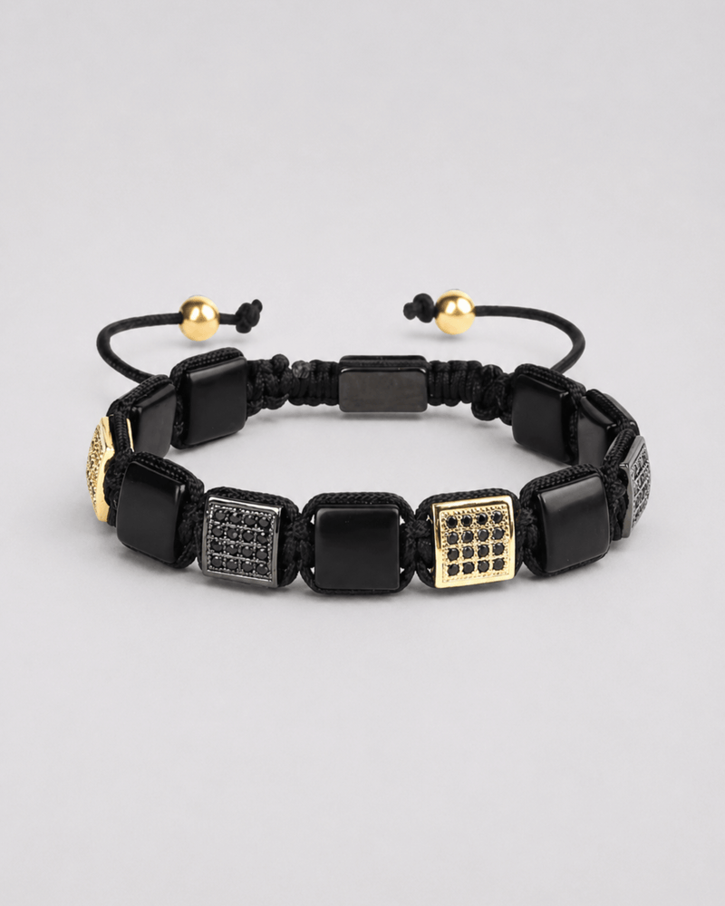 Sten Armbånd - Onyx Guld