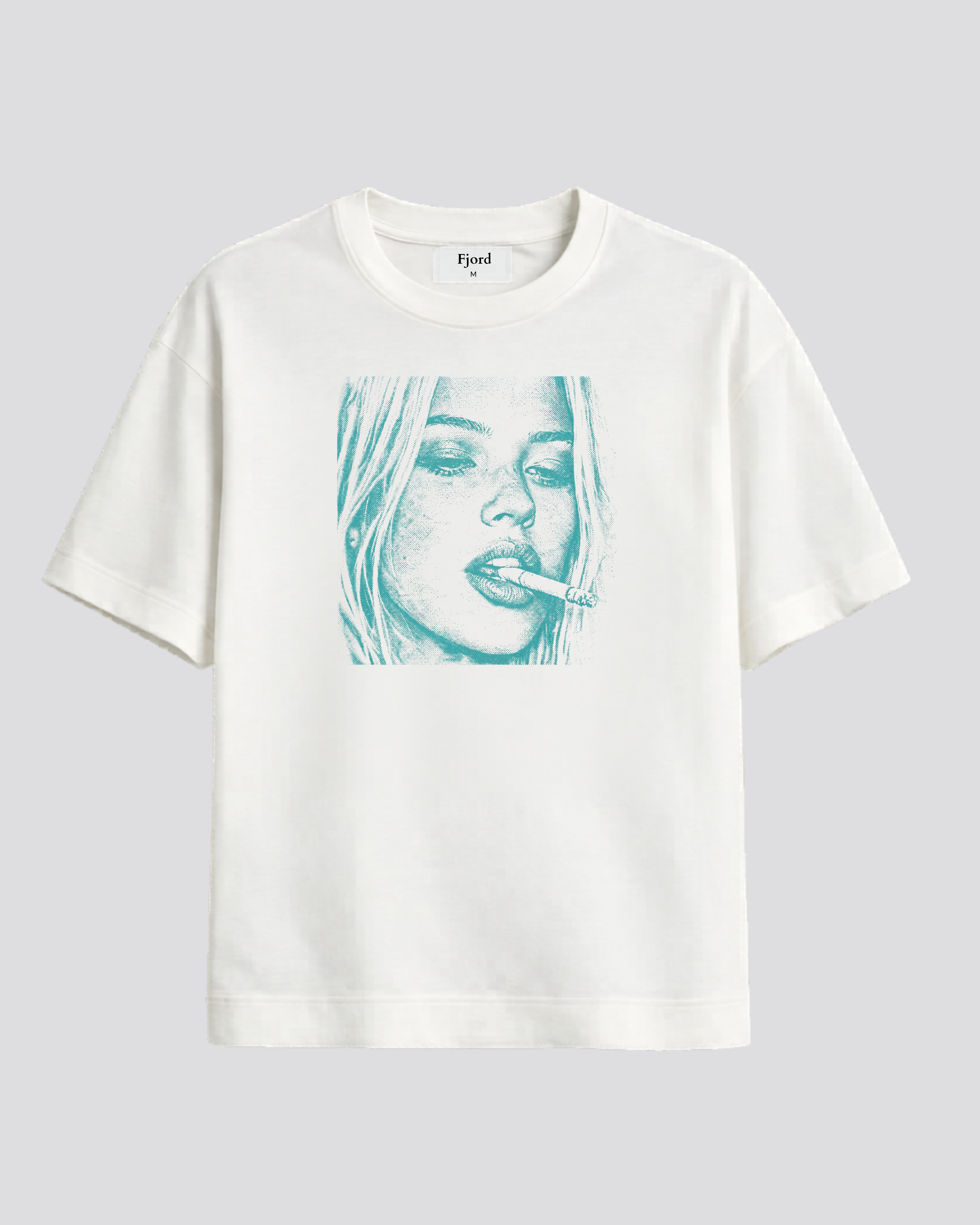 Fjord Sketch Tee - Light Blue