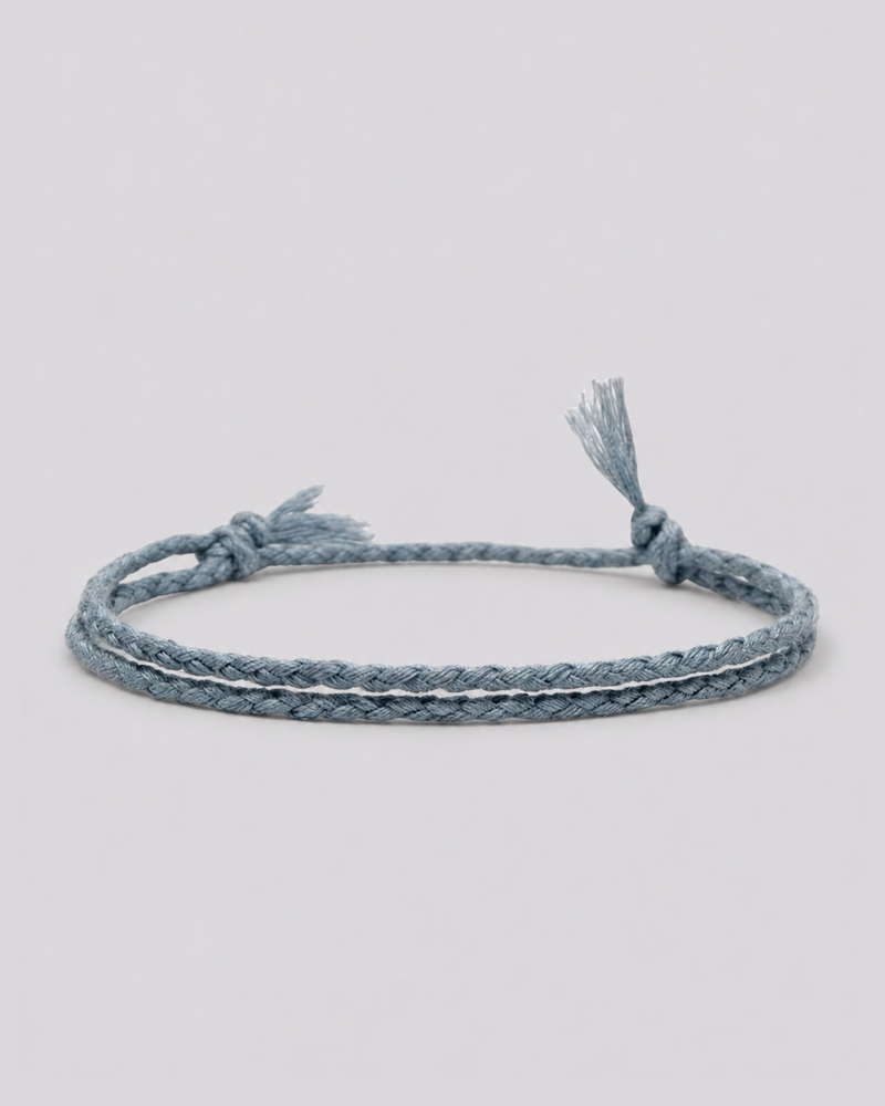 Justerbart Stålblå Armbånd
