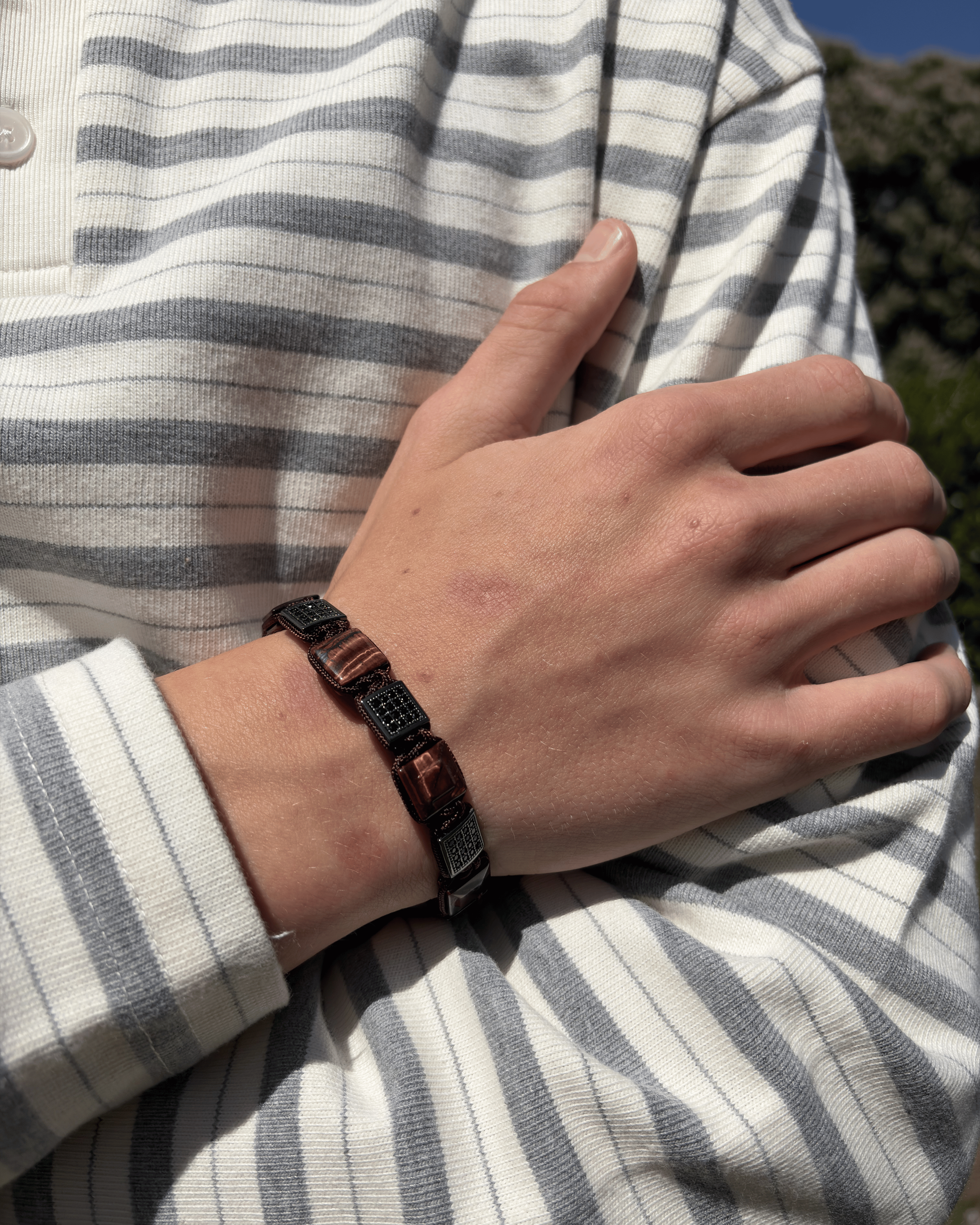 Sten Armbånd - Mokka Noir